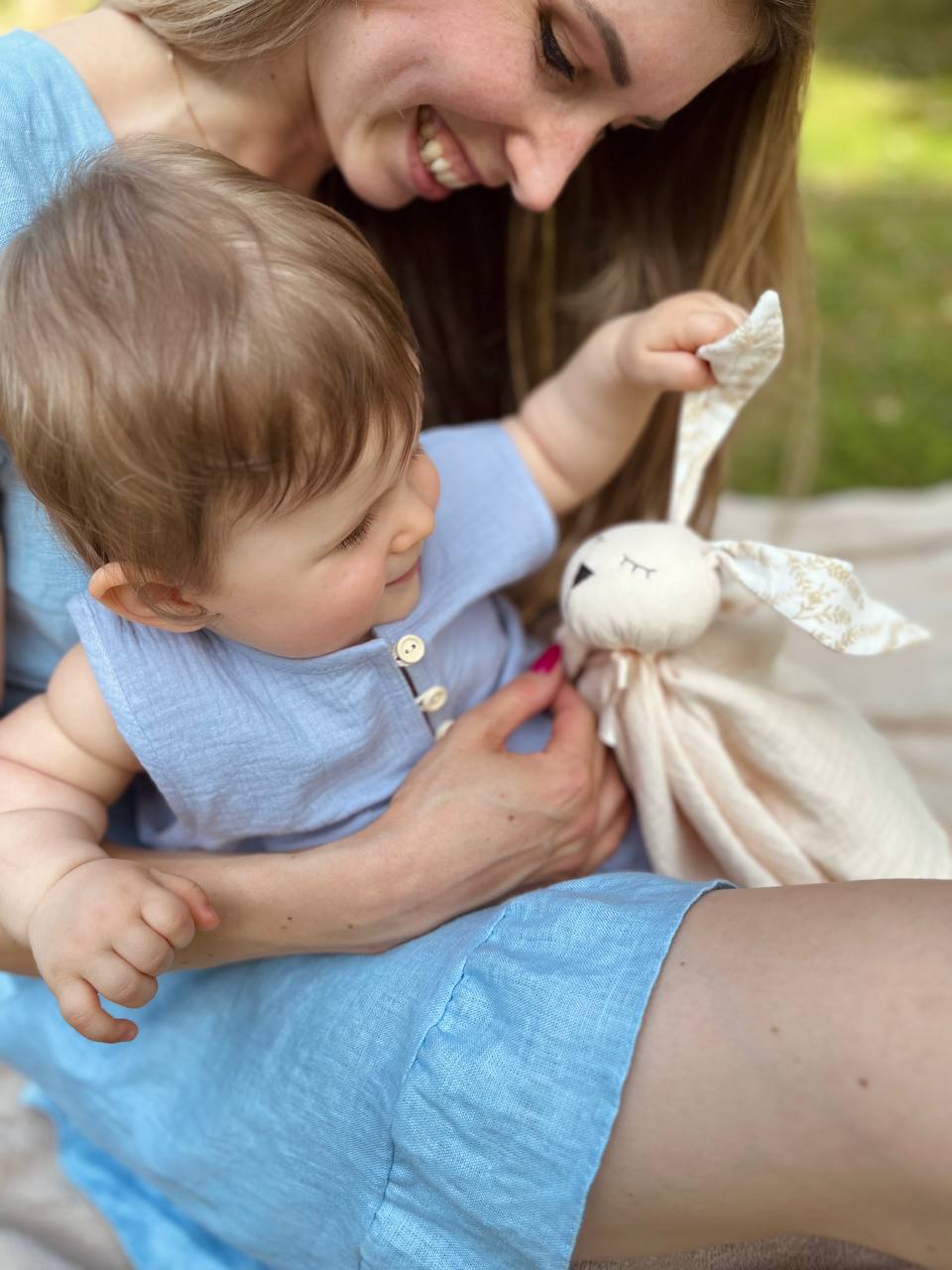 Muslin baby bunny  comforters