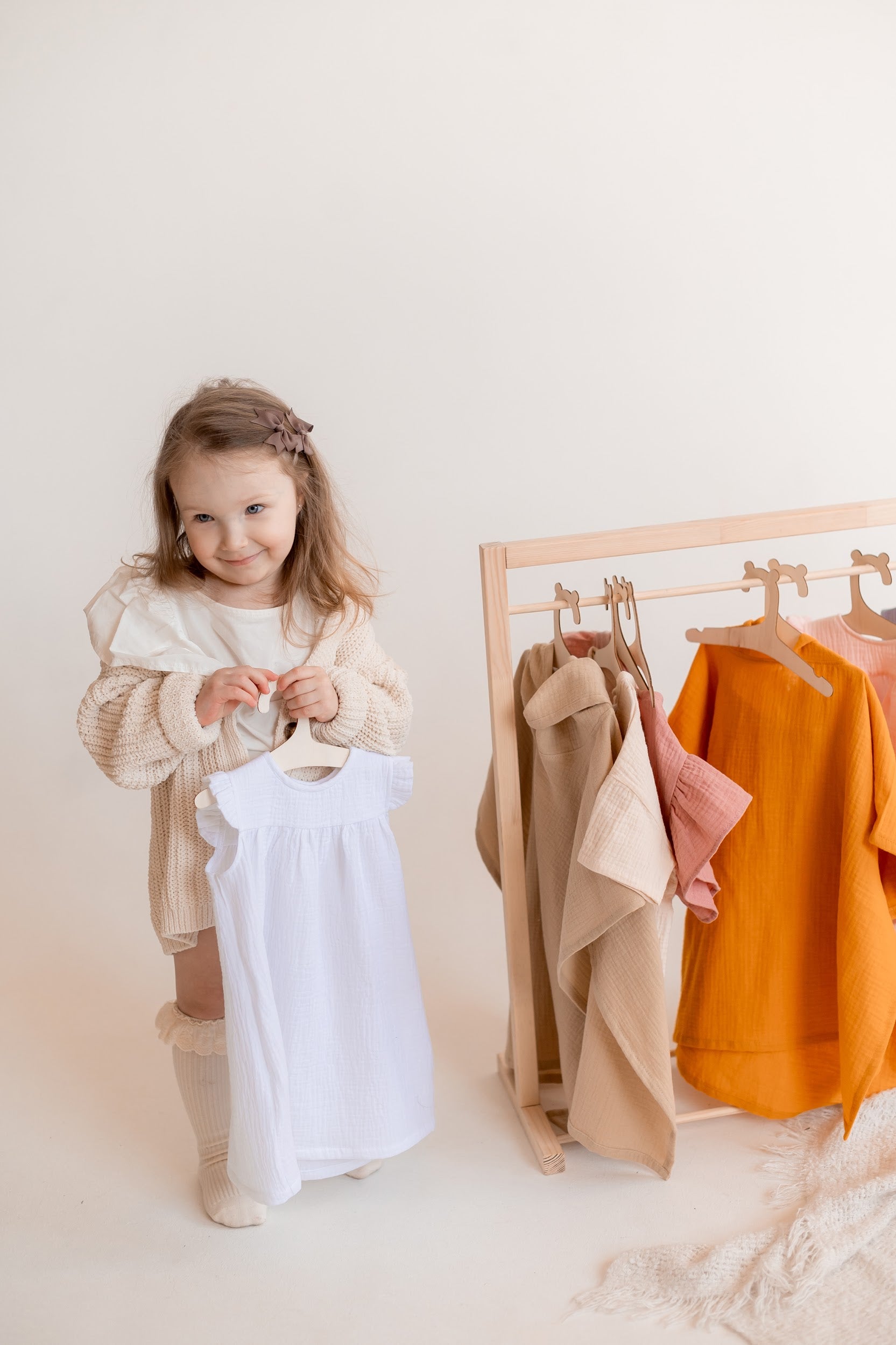 muslin baby bloomers and shirt set