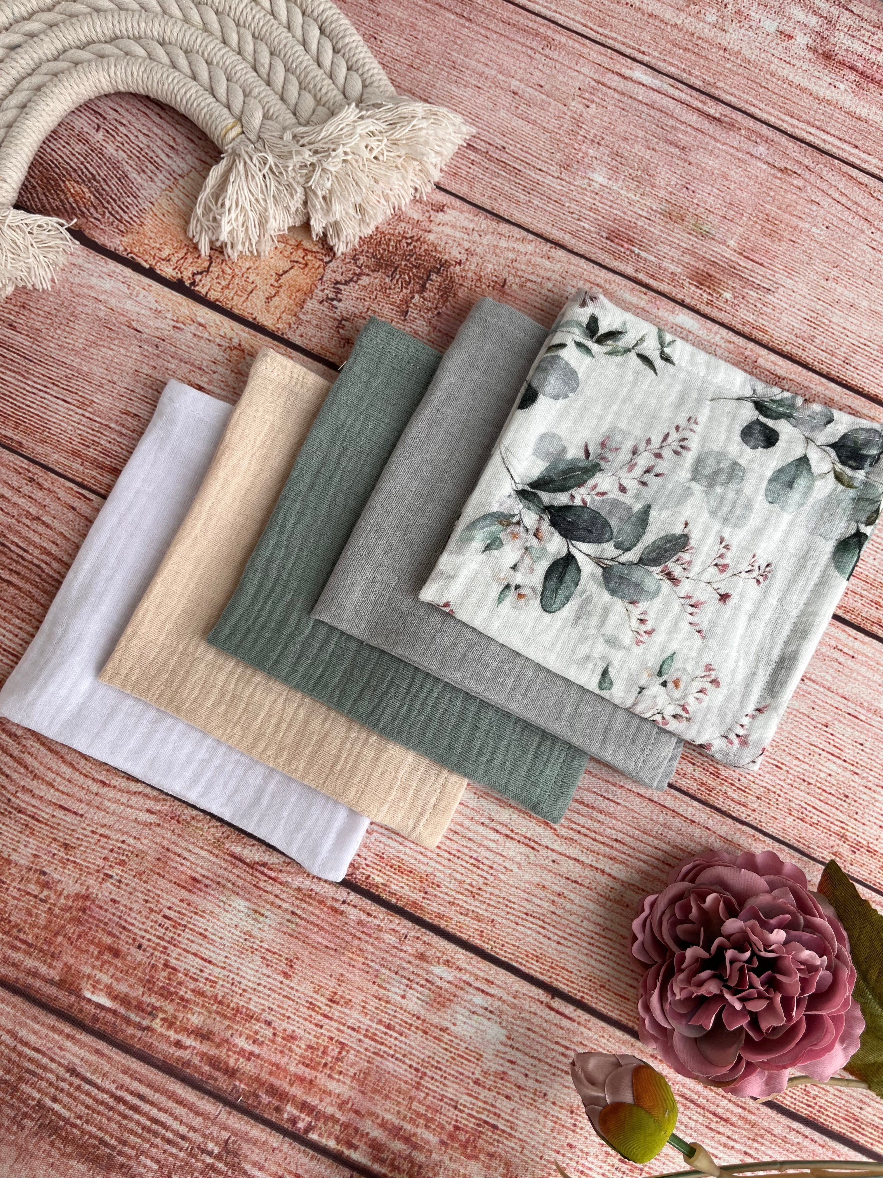 Muslin baby Wipes & Burp clothes