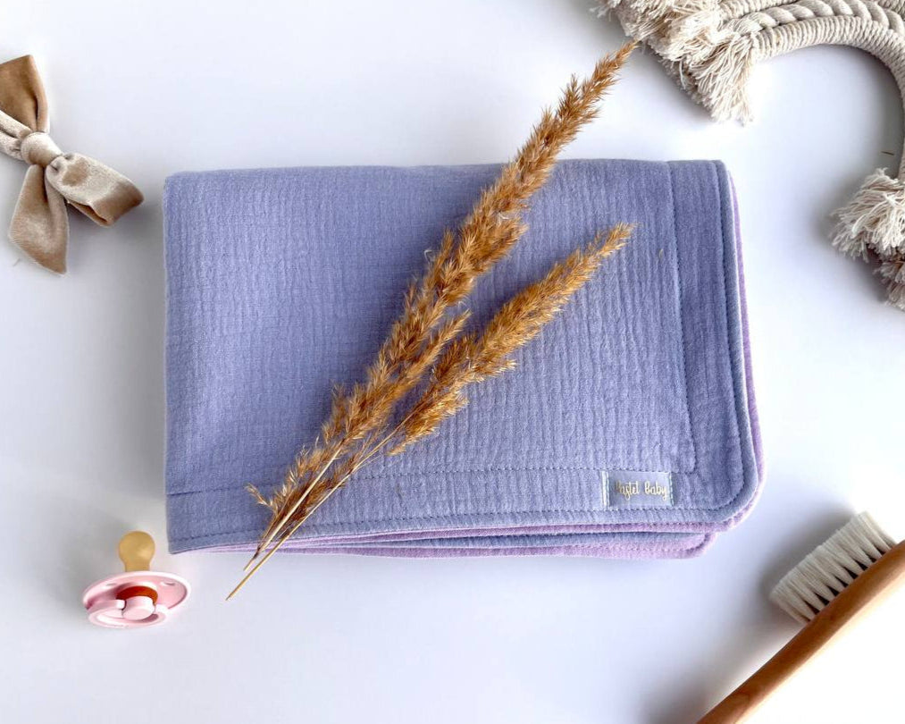 Baby Muslin Diaper Changing Pad - Lavender