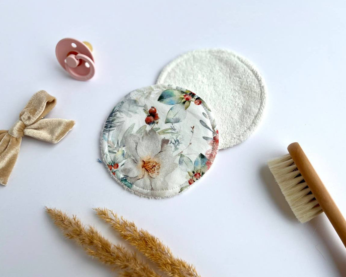 Reusable Breastfeeding Pads – Organic, Washable & Ultra-Soft Nursing Pads - Rose hips