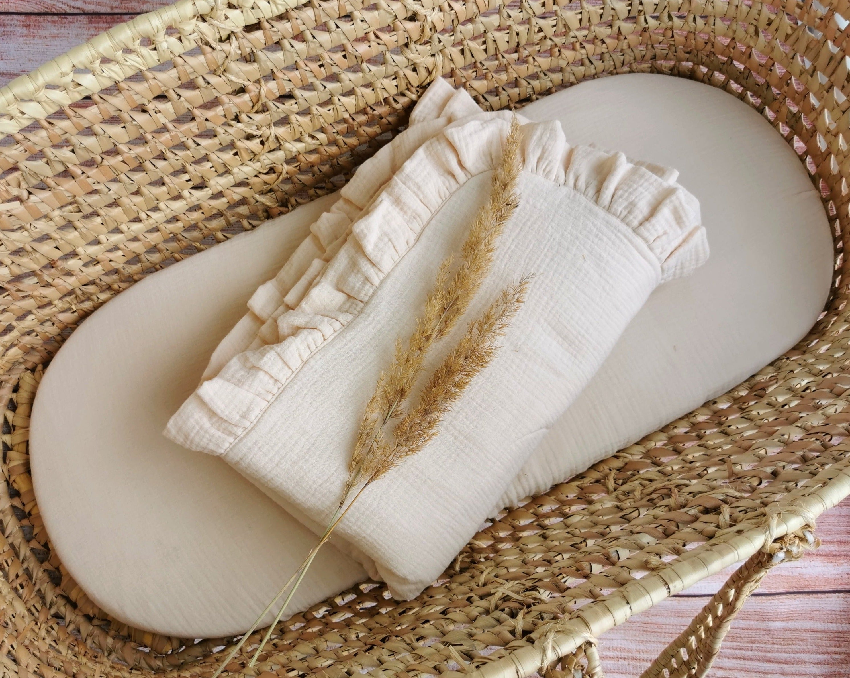 padded baby muslin blanket Natural