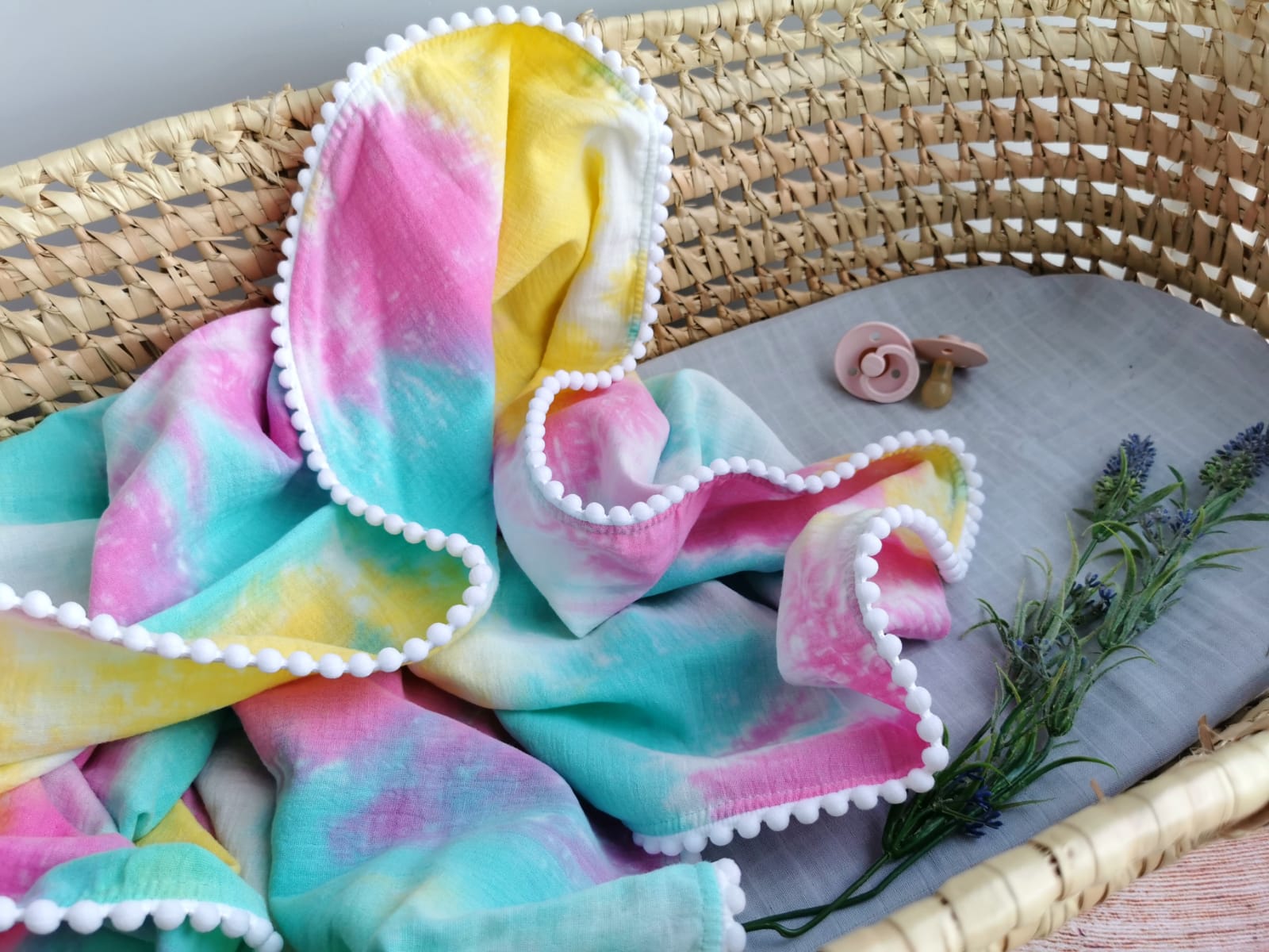 Tie dye 2024 muslin swaddle