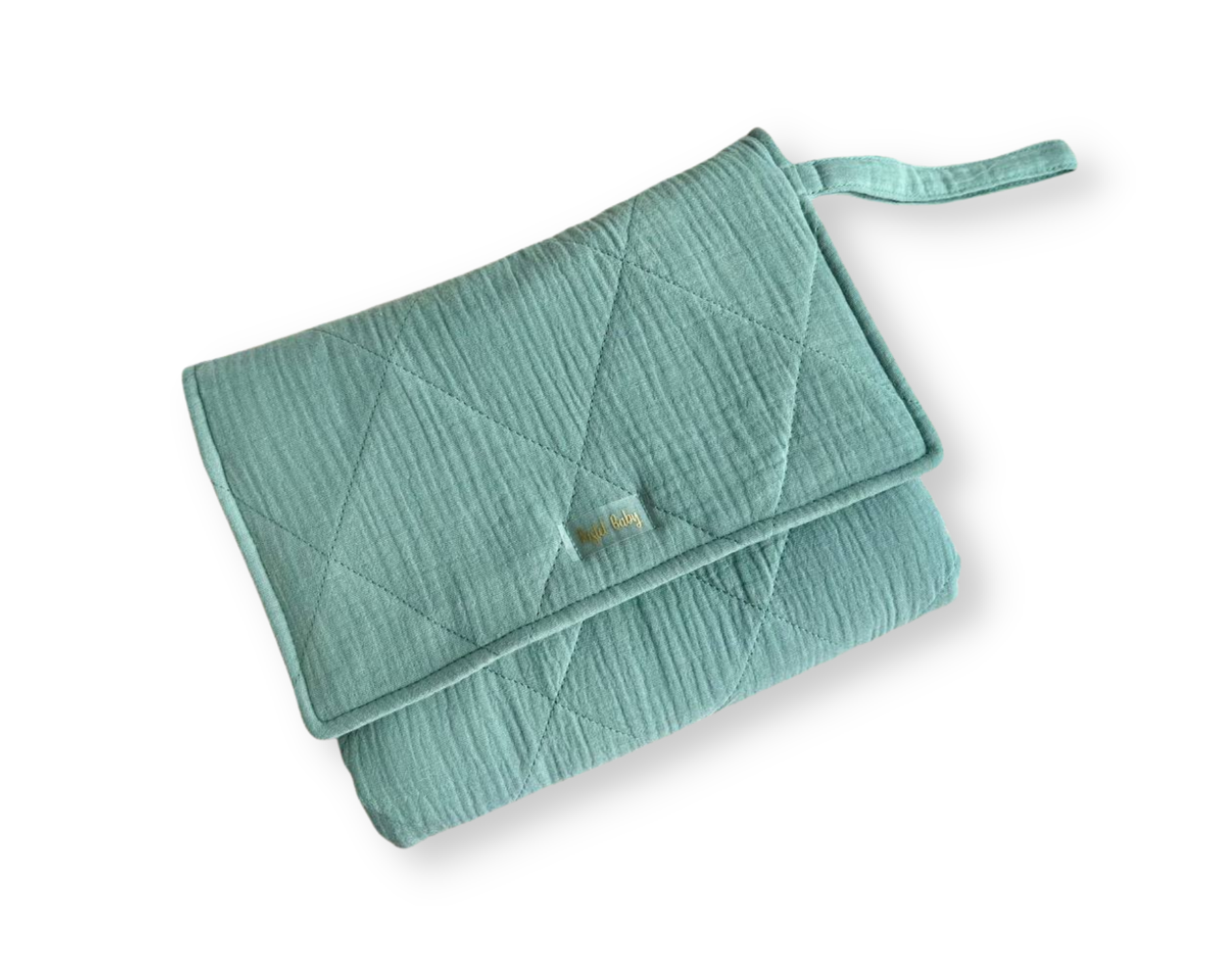 portable changing pad sage green