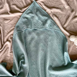 organic muslin baby hooded towel