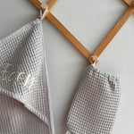 Baby hooded towel and wash mitt set
