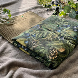 Portable changing pad - Blueberries diaper clutch