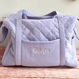 Personalized muslin hospital bag 