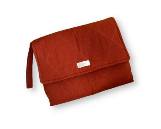 portable changing pad ginger brown