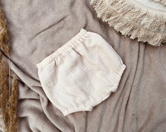 muslin baby bloomers Unisex Natural