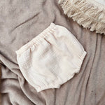 muslin baby bloomers Unisex Natural
