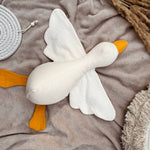 stuffed baby and toddler toy goose from muslin