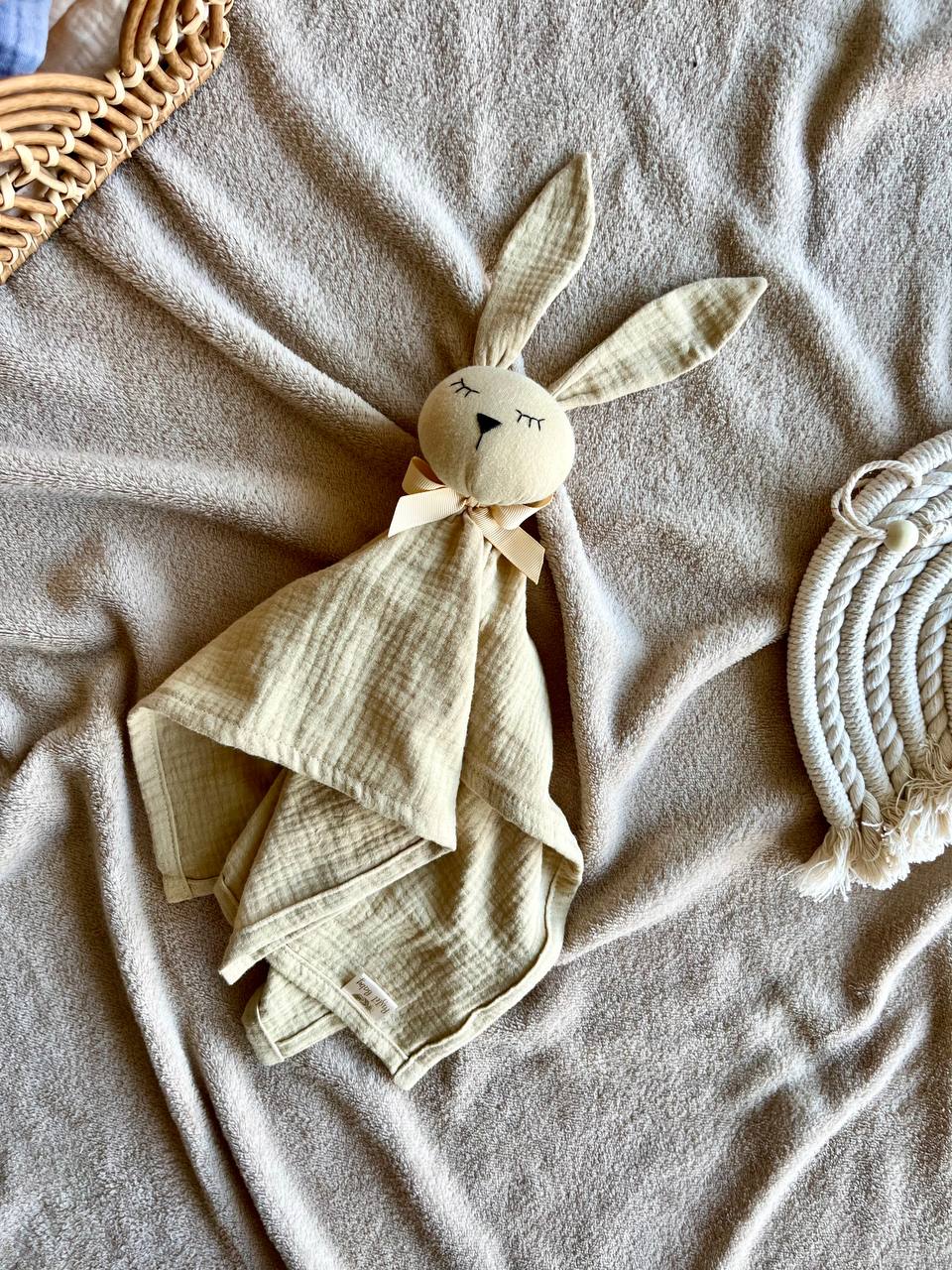 Adorable Bunny Baby Comforters for Soothing Sleep - Dark beige