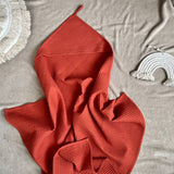 personalized baby bath towel Ginger brown