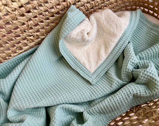 soft toddler blanket ivory plush Mint