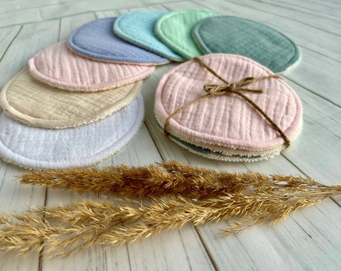 reusable nursing pads, washable breastfeeding pad set