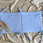 muslin baby bed pocket organizer lavender