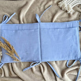 muslin baby bed pocket organizer lavender