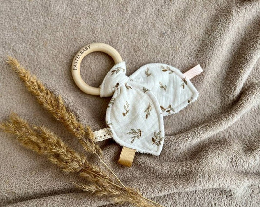 personalized bunny ear tether toy for baby