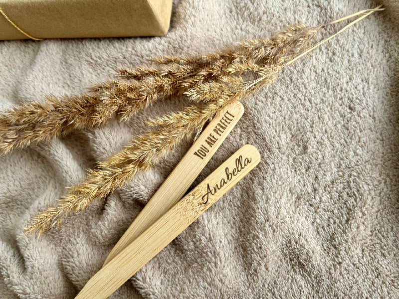 Personalized Bamboo Toothbrush with Custom Engraving – Eco-Friendly & Sustainable Oral Care