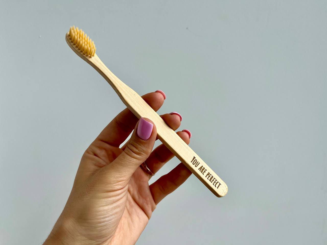 Personalized Bamboo Toothbrush with Custom Engraving – Eco-Friendly & Sustainable Oral Care