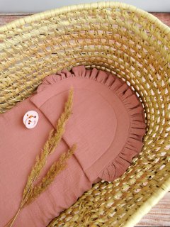 Extra Soft Muslin Crib Sheet - Old pink