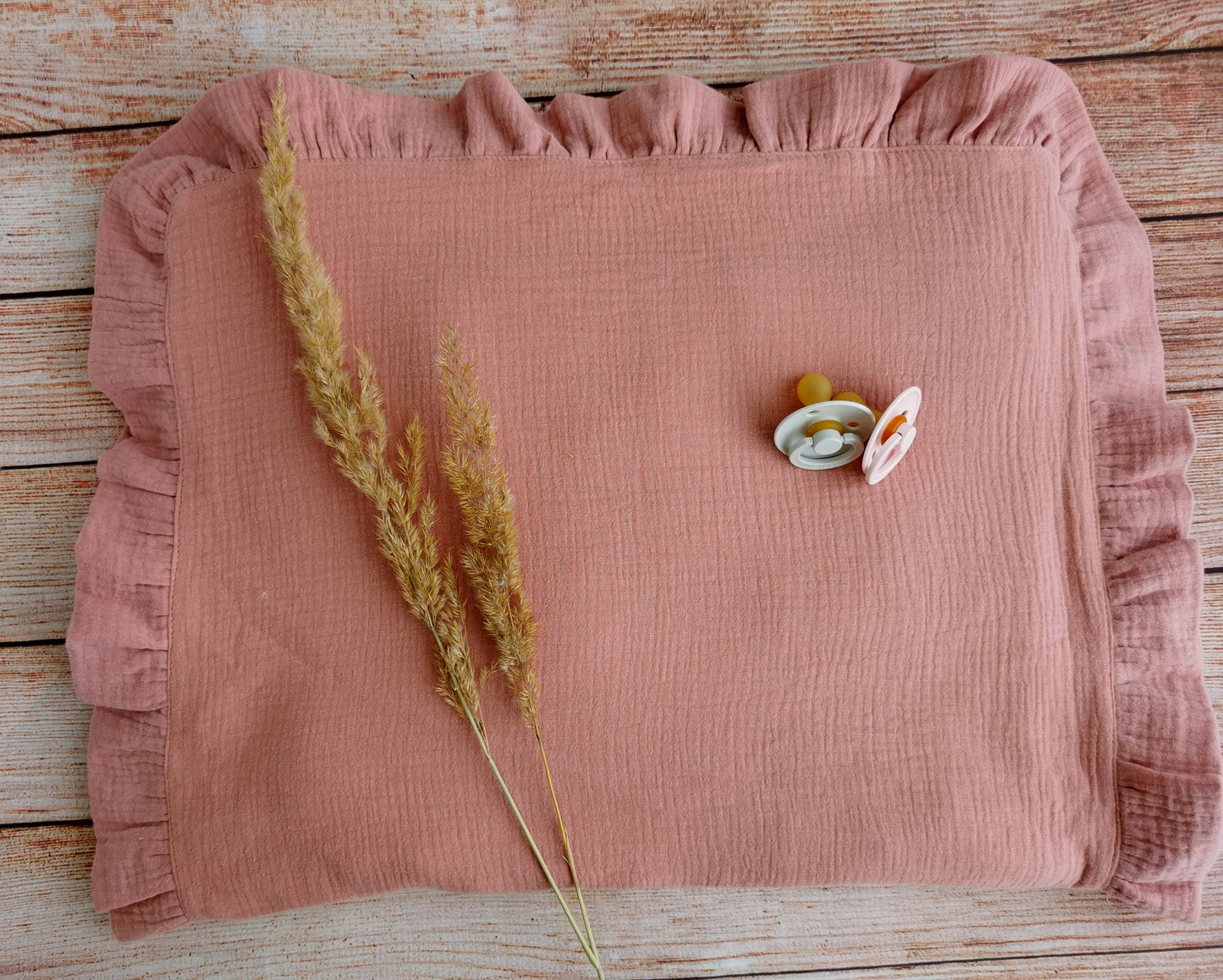Extra Soft Muslin baby Pillow case - Old Pink