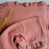 Extra Soft Muslin baby Pillow case - Old Pink