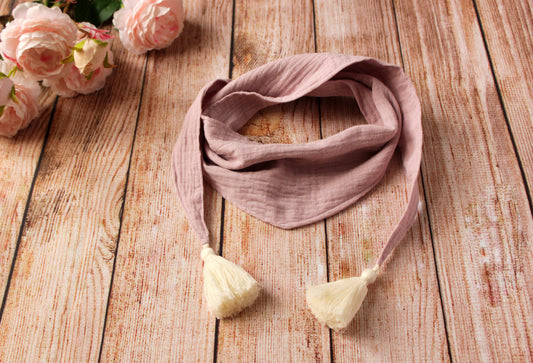 Muslin baby scarf Quartz Pink