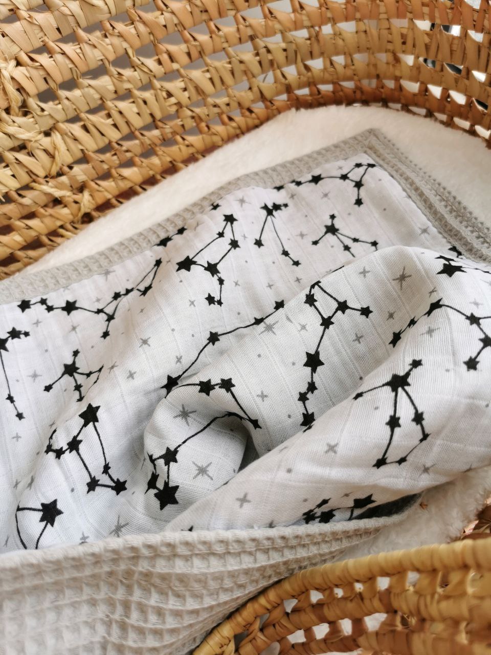 Grey star baby discount blanket